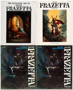 “FRANK FRAZETTA” LOT OF FIVE ART BOOKS.