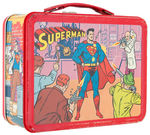 "SUPERMAN" METAL CANADIAN LUNCHBOX WITH THERMOS.