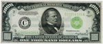 FR. 2211-C 1934 $1,000 LGS FEDERAL RESERVE NOTE EXTREMELY FINE 40.