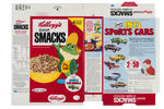 KELLOGG'S "SUGAR SMACKS" FILE COPY CEREAL BOX FLAT TRIO.