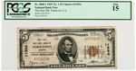 FR. 1800-1 1929 TY. 1 $5 NATIONAL NOTE THE FIRST NB YORKTOWN VA PCGS FINE 15.