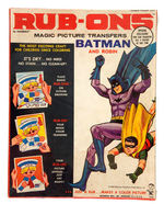 "BATMAN AND ROBIN RUB-ONS" TRANSFERS SET.