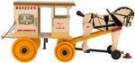 "BORDEN'S FARM PRODUCTS" MILK WAGON PULL TOY.