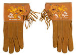 "ROY ROGERS DEPUTY" SUEDE GLOVES.