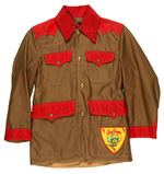 ROY ROGERS CHILDS HUNTING JACKET WITH PATCH AND DELL COMIC.