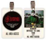 RAINBOW/SAXON TOUR LAMINANTS.