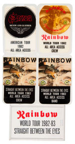 RAINBOW/SAXON TOUR LAMINANTS.