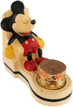 MICKEY MOUSE FIGURAL CROWN DEVON NIGHTLIGHT CANDLE HOLDER & CANDLE.
