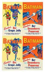 "BATMAN" JELLY LABEL LOT.