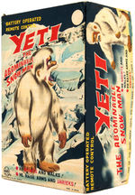 MARX "YETI - THE ABOMINABLE SNOW MAN" BOXED BATTERY-OPERATED REMOTE CONTROL TOY.