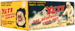 MARX "YETI - THE ABOMINABLE SNOW MAN" BOXED BATTERY-OPERATED REMOTE CONTROL TOY.