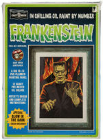 "FRANKENSTEIN" & "THE WOLFMAN" FACTORY-SEALED BOXED PAINT-BY-NUMBER SET PAIR.