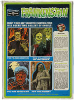"FRANKENSTEIN" & "THE WOLFMAN" FACTORY-SEALED BOXED PAINT-BY-NUMBER SET PAIR.