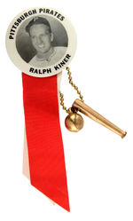 "PITTSBURGH PIRATES RALPH KINER" BUTTON.