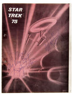 "STAR TREK 75" CAST-SIGNED CONVENTION PROGRAM.