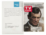 "THE FUGITIVE" STAR DAVID JANSSEN LOT WITH SIGNED CHECK.