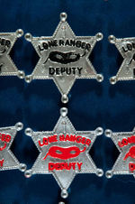 "THE LONE RANGER BADGES" COMPLETE STORE DISPLAY CARD.