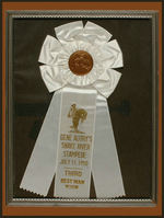 "GENE AUTRY'S SNAKE RIVER STAMPEDE JULY 11, 1950" AWARD RIBBON.