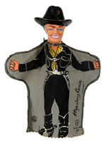 "HOPALONG CASSIDY" CLOTH BODY HAND PUPPET.