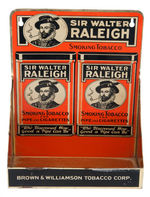 "SIR WALTER RALEIGH SMOKING TOBACCO" POCKET TIN DISPLAY RACK.