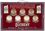 "OCCIDENT FLOUR" TIN DISPLAY SIGN.