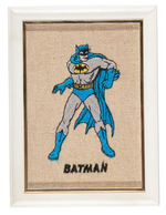 "BATMAN GOLDEN RECORDS" BOXED SET WITH NEEDLECRAFT FRAMED PICTURE.