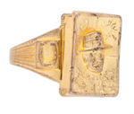 MINT LUSTER EXAMPLE OF THE DICK TRACY GOOD LUCK SECRET COMPARTMENT RING.