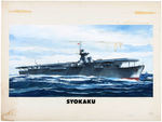 PYRO WORLD WAR II "TABLE TOP NAVY - IMS SYOKAKU (SHOKAKU)" ORIGINAL MODEL KIT BOX LID ART.