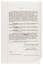 THE LONE RANGER RADIO SHOW’S TONTO ACTOR JOHN TODD 1937 SIGNED CONTRACT W/ GEORGE TRENDLE AND PHOTO.