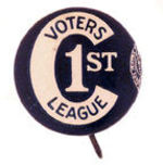 "C FIRST VOTERS LEAGUE."