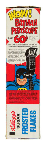 "BATMAN PERISCOPE" PREMIUM W/FROSTED FLAKES BOX W/OFFER.