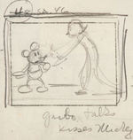 MICKEY’S GALA PREMIERE STORY BOARD IN PROGRESS ORIGINAL ART.