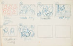 MICKEY’S GALA PREMIERE STORY BOARD IN PROGRESS ORIGINAL ART.