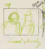 MICKEY’S GALA PREMIERE STORY BOARD IN PROGRESS ORIGINAL ART.