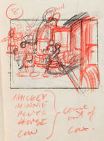 MICKEY’S GALA PREMIERE STORY BOARD IN PROGRESS ORIGINAL ART.