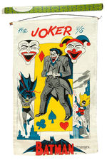 "THE JOKER VS. BATMAN" FABRIC WALL HANGING.