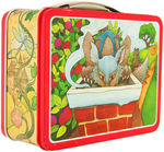 "THREE LITTLE PIGS/LITTLE RED RIDING HOOD" METAL LUNCHBOX PAIR.