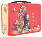 "GREAT WILD WEST" METAL LUNCHBOX WITH THERMOS.