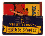 "BIBLE STORIES 6 WEE LITTLE BOOKS" BOXED SET.