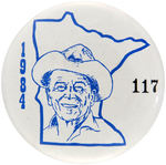 RARE REAGAN MINNESOTA BUTTON FROM 1984.