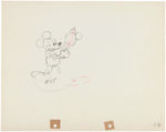 "MICKEY'S GARDEN" PRODUCTION DRAWING FEATURING MICKEY MOUSE.