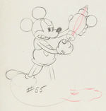 "MICKEY'S GARDEN" PRODUCTION DRAWING FEATURING MICKEY MOUSE.