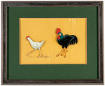 SILLY SYMPHONIES "FARMYARD SYMPHONY" FRAMED ANIMATION CEL PAIR.