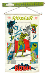 "BATMAN VS. THE RIDDLER" FABRIC WALL HANGING.