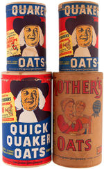ROY ROGERS & GABBY HAYES QUAKER/MOTHER'S OATS CONTAINER LOT.