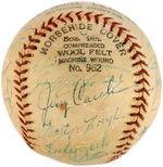 BOSTON RED SOX 1959 TED WLLIAMS & TEAM-SIGNED BASEBALL.