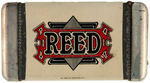CELLULOID WRAPPED MATCH SAFE FOR INDUSTRIAL FIRM "REED."
