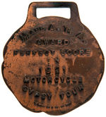 "NATIONAL MOTORCYCLE GYPSY TOUR 1921" WATCH FOB.