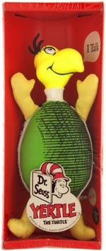 "DR. SEUSS - YERTLE THE TURTLE" FACTORY-SEALED BOXED TALKING DOLL BY MATTEL.