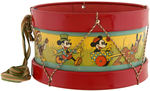 "MICKEY MOUSE" & DISNEY FRIENDS OHIO ART DRUM.